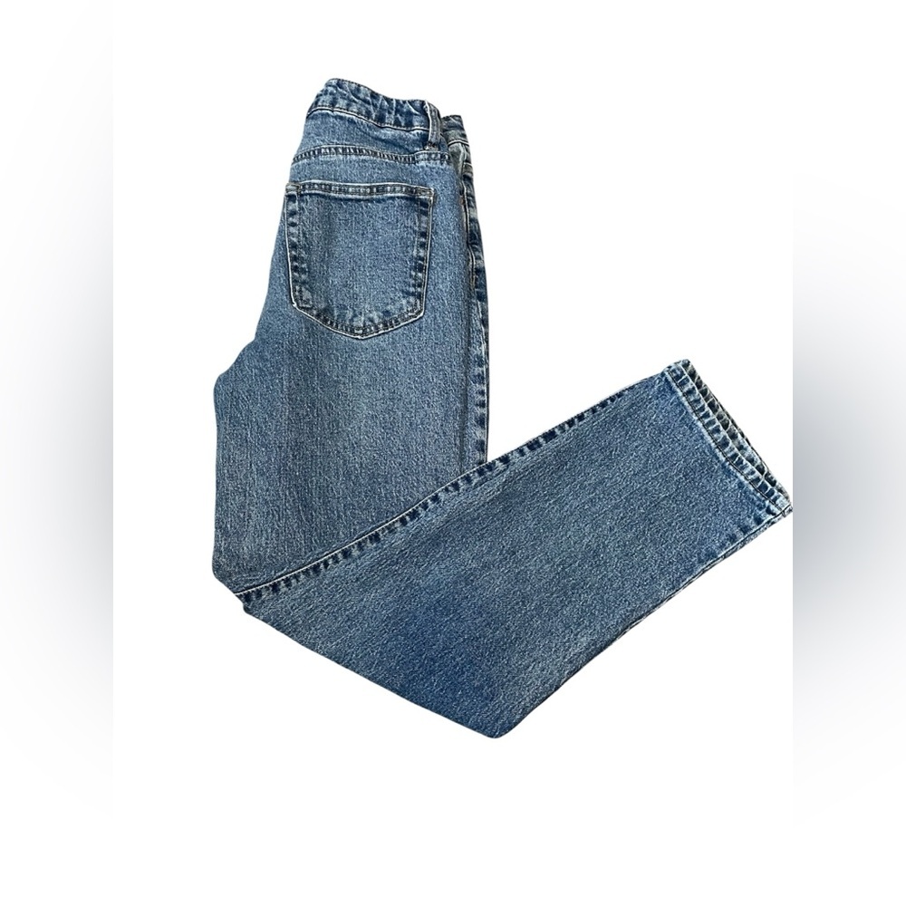 Forever 21 Ultra High Rise Straight Blue Wash Jeans Size 28 EUC
